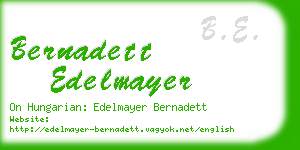 bernadett edelmayer business card